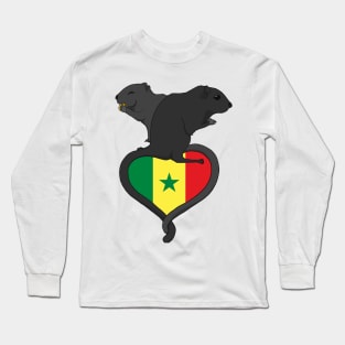 Gerbil Senegal (dark) Long Sleeve T-Shirt